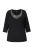 Ulla Popken Shirt  zwart / zilver