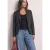 Eenvoudige blazer met ruitjespatroon en zakken