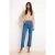 TRENDYOLMİLLA Dames Blauw Effen Recht Hoge taille Jeans