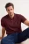 TRENDYOL MAN Heren Bordeaux Geborduurd Kort Regular fit Poloshirts
