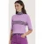 EsQualo Top Col Scalloped Edges Lilac