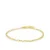 KARMA Jewelry gold plated armband Solid Square