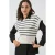 Gestreepte Gebreide Sweater Vest