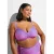 Zizzi voorgevormde beugel bikinitop SVARY met ribstructuur roze