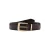 Mango leren riem donkerbruin