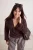 Trendyol Curve Dames Bruin Effen Lang Getailleerd Grote maten Blouses