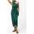 French Connection Aspen Linen Blend Halter Dress Jade Green