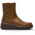 Fly London dames beige leren rits met rits op platform enkellaarzen – TARP553FLY