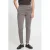 ICHI tapered gestreepte broek – bruin