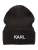Karl Lagerfeld Muts  zwart / wit