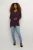 Pullover Oversize fit wine
