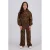 Vingino oversized hoodie met panterprint – bruin
