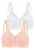 PETITE FLEUR BH  pink / wit