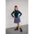 Like Flo jurk met col rib gebreid donkerblauw