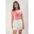TRENDYOLMİLLA Dames Roze Effen Mouwloos Getailleerd Blouses