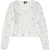 Dreimaster Blouse Dames Wol Wit Blauw