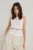 TRENDYOLMİLLA Dames Ecru Effen Mouwloos Getailleerd Blouses