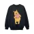 Disney Meisjes Winnie The Pooh Sweatshirt met hartjesogen (Zwart)