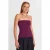 Strapless Slim-fit Bandeau Blouse