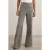 Reiss Check Flare Leg Trouser Navy Neutral Check