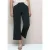 Street One Dames High Waist broek met wijde pijpen in Loose Fit in Groen