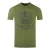 Aquascutum Large Bold London Aldis Brand Logo Army Green T-Shirt