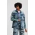 Karl Lagerfeld Klj Utility Denim Jacket Tinted Visual Washed Blue