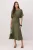 TRENDYOLMİLLA Dames Kaki Effen Maxi Kort Skater Jurken