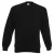 Fruit of the Loom Heren Klassiek 80/20 Ingezet Sweatshirt (Zwart)