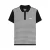 Lambretta Heren Gingham poloshirt met all-over print (Zwart)