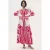 V-hals Paisley Maxi Jurk met Split