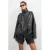 TOPSHOP imitatieleren bikerjack – zwart