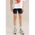 WE Fashion legging – set van 2 zwart/oranje