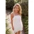 TRENDYOLMİLLA Dames Wit Effen Kort / Mini Mouwloos Bodycon Jurken