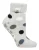 Dames Cosy Sok met Omgeslagen Rand | Heat Holders | Warme Fluffy Loungebroek voor Winter – Zilver Dots