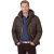 Restet puffer winterjas bruin waterafstotend