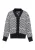 FENIA Gebreid vest  zwart / wit