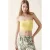 Slim Fit Strapless Geribbelde Crop Top
