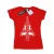Disney Dames/Dames Frozen Kerstboom Katoenen T-Shirt (Rood)
