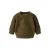 LIL’ ATELIER BABY rechtvallende sweater met patches – olijfgroen