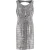 Herve Leger bandagejurk met folie-uitsnijdingen in zilverkleurige rayon