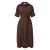 MIDI JURK IN GEMAAKTE VISCOSE MET OVERSIZED SNIT EN TALEMBAND VOOR VROUWEN s.Oliver