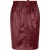 EsQualo Skirt Belt Metallic Crinkle Wine Red