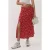 Bloemrijke Hoge Taille Midi Rok