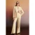 Hoge taille geplooide flare broek