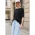 Street One Studio Dames Shirt met ronde hals en knopen in Zwart