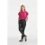 Anytime joggingbroek imitatieleer zwart