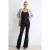 TRENDYOLMİLLA Dames Zwart Effen Flared Hoge taille Jeans