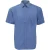 Russell Collectie Heren Korte Mouwen Poly-Katoen Easy Care Poplin Shirt (Bedrijfsblauw)