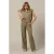 &Co Woman wide leg regular waist broek kaki